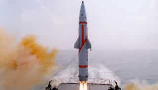 India successfully test-fires nuclear-capable Dhanush missile from naval ship