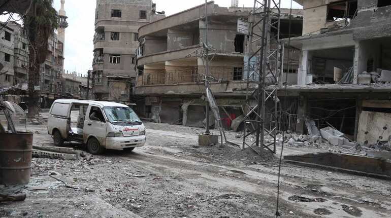 Strikes pound Syria's Eastern Ghouta as world fumbles for response Strikes pound Syria's Eastern Ghouta as world fumbles for response