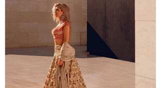 Kim Kardashian surprises in desi avatar, thanks to designer Anita Dongre