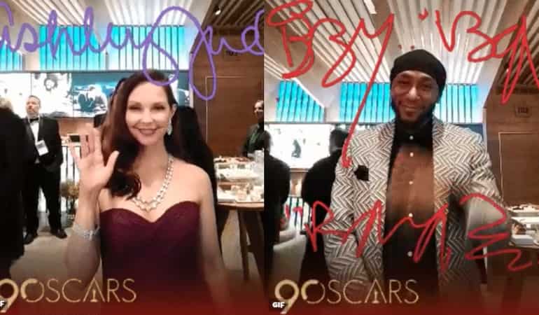 Watch: Stars delight backstage at Oscars 2018