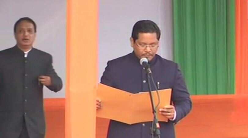 NPP leader Conrad Sangma sworn in as Meghalaya chief minister