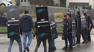 Silent protest staged in Switzerland against human rights violation in Balochistan