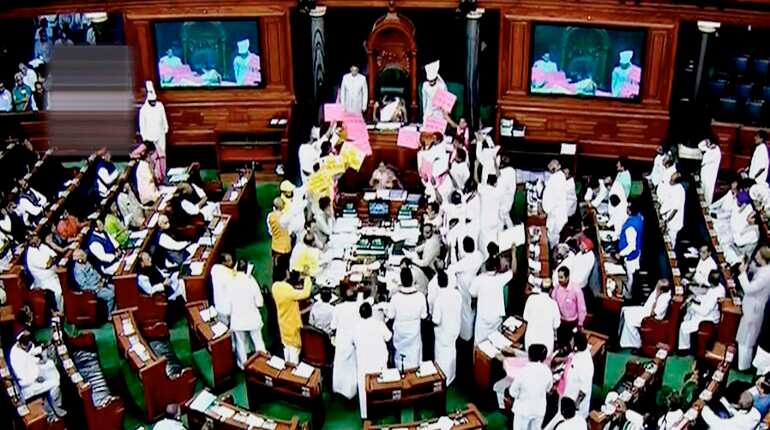 Lok Sabha adjourned yet again; no-confidence motion not taken up Lok Sabha adjourned yet again; no-confidence motion not taken up