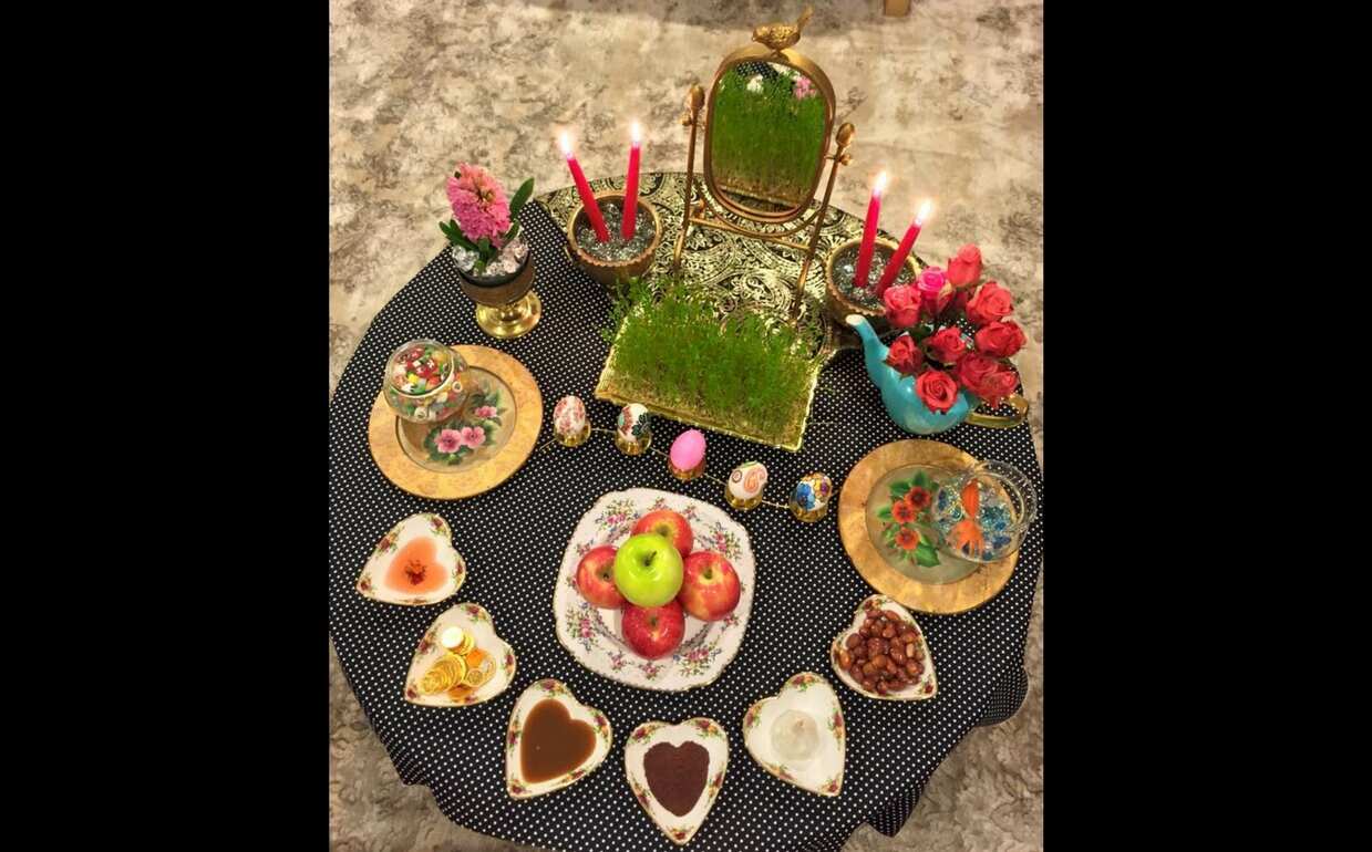 Nowruz table setting
