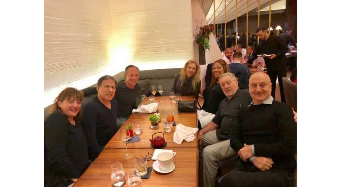 Anupam Kher surprised this Hollywood celebrity with Indian dinner in New York Anupam Kher surprised this Hollywood celebrity with Indian dinner in New York
