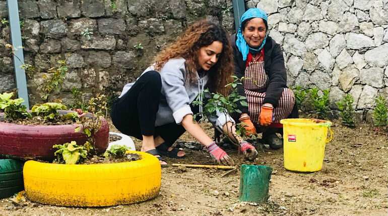 Kangana Ranaut plants 31 saplings at her Manali home to celebrate her 31st birthday