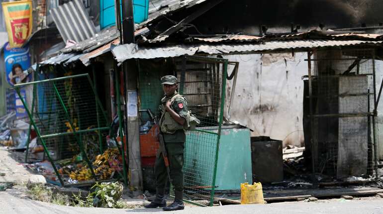 Police, politicians accused of joining Sri Lanka's anti-Muslim riots