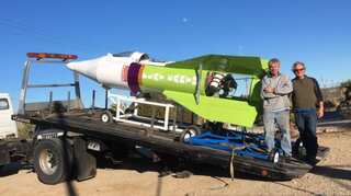 US: Man makes rocket, gets in, hits launch