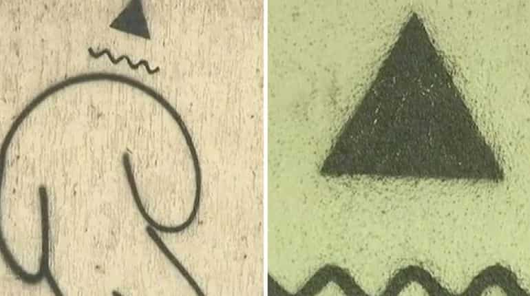 Strange spray-painted graffiti takes over Mumbai
