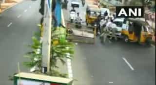Watch: 'Drunk' driver refuses to stop, runs over traffic cop in Andhra Pradesh