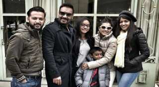 In photos: Ajay Devgn celebrates birthday with Kajol, son Yug, daughter Nysa in Paris