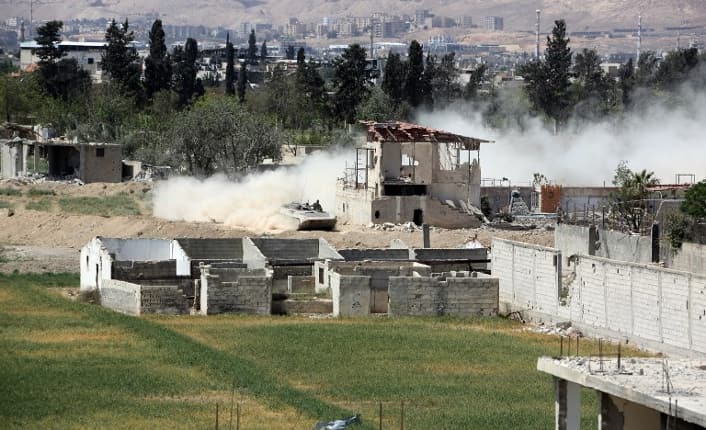 Trump vows quick action in response to suspected chemical attack in Syria Trump vows quick action in response to suspected chemical attack in Syria