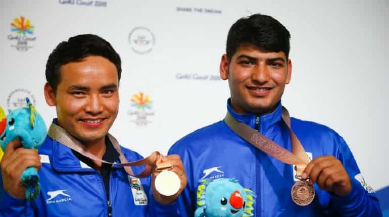Jitu Rai - Gold Medal and Om Mitharwal - Bronze Medal