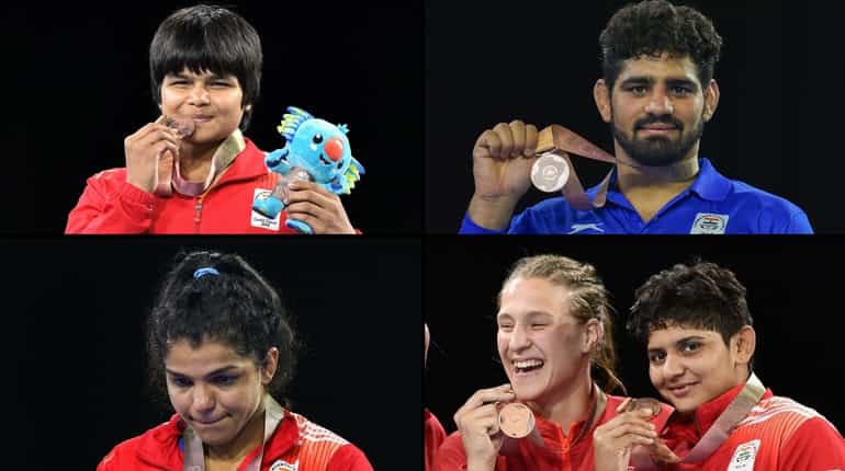 Wrestling - 4 Bronze Medals