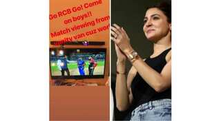 IPL 2018: Anushka can't watch husband Virat play, cheers him on from vanity van