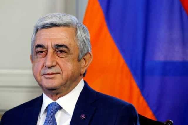 Armenian Prime Minister Serzh Sarksyan resigns following 11 day mass protest Armenian Prime Minister Serzh Sarksyan resigns following 11 day mass protest