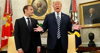 'Wish to work on new nuclear deal with Iran,' says Macron after meeting Trump