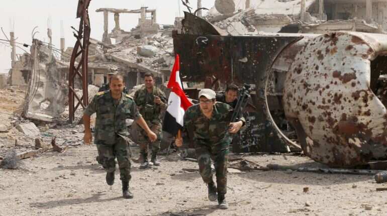 Missiles strike Syrian Army sites, speculation is that Israel might be responsible