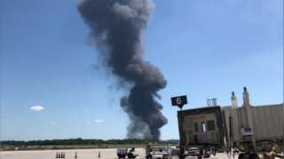 US military C-130 plane crashes near Savannah airport