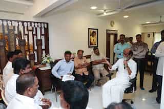 Day after he hints at delay in party launch, Rajini meets forum members