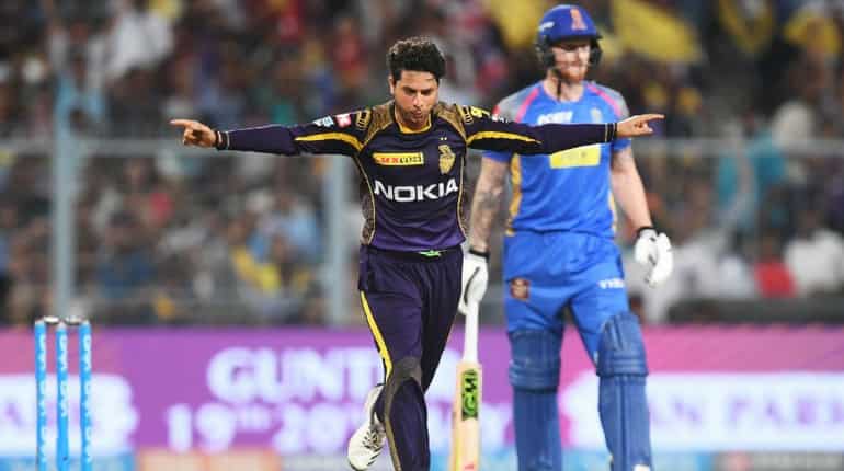 IPL 2018: Kuldeep Yadav's four-wicket haul ends Rajasthan's inning for 142 IPL 2018: Kuldeep Yadav's four-wicket haul ends Rajasthan's inning for 142