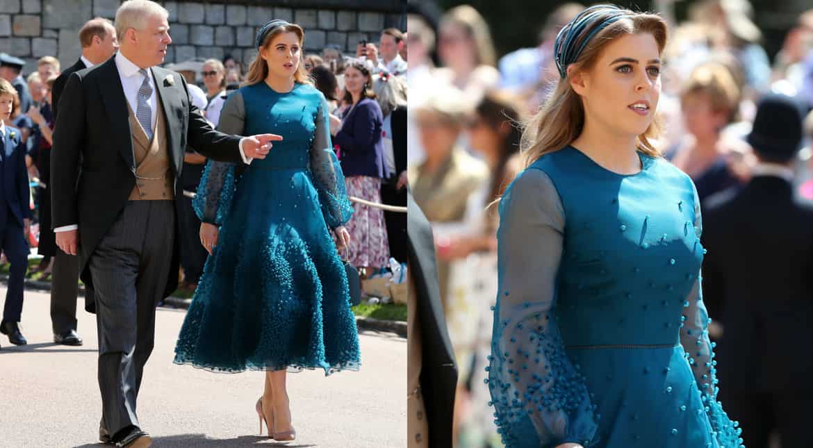 Prince Andrew and Britain's Princess Beatrice of York