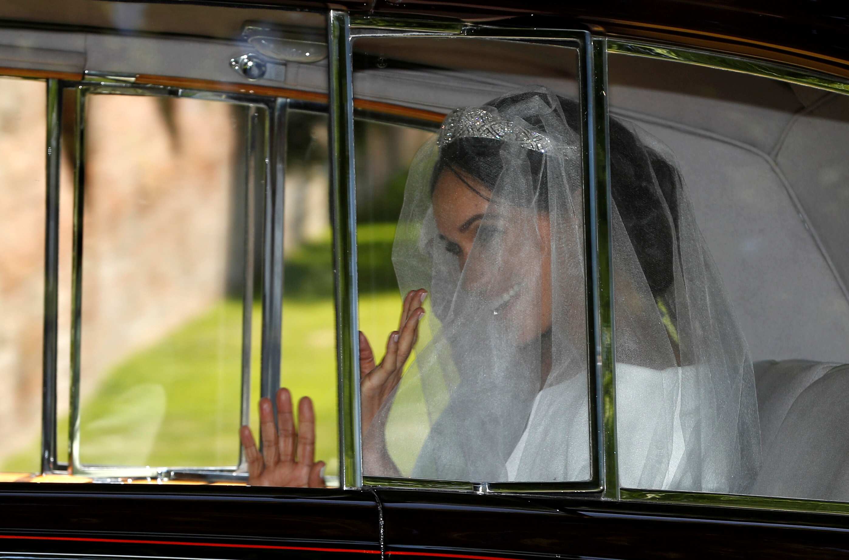 Meghan Markle leaves the Cliveden House Hotel, for her wedding at St George's Chapel
