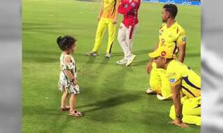 Watch: Little Ziva dances with MS Dhoni to celebrate Chennai's win against Punjab