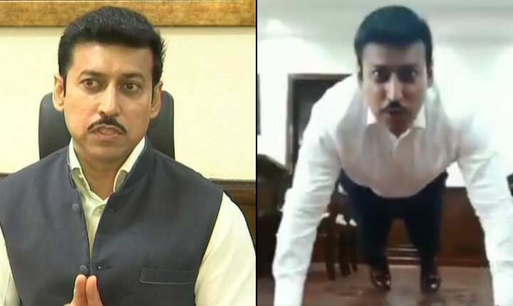 Watch: How Hrithik Roshan responds to Rajyavardhan Singh Rathore's fitness challenge Watch: How Hrithik Roshan responds to Rajyavardhan Singh Rathore's fitness challenge