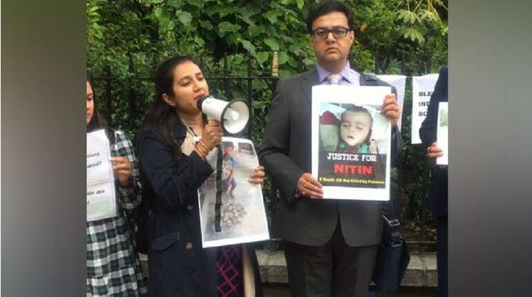 Dogras protest against Pakistan firing at Indian borders Dogras protest against Pakistan firing at Indian borders