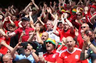 England and Wales fans gear up for Euro 2016 match
