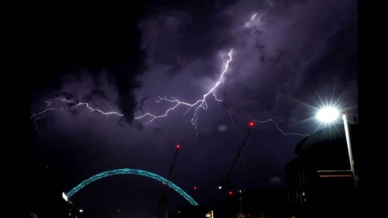 London's Stansted airport has flights disrupted by lightning strike