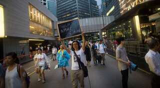 Protests in Hong Kong over bookseller detention in China
