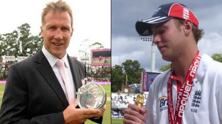 'Father punishes son': Stuart Broad fined by Chris Board for breaching ICC Code of Conduct 'Father punishes son': Stuart Broad fined by Chris Board for breaching ICC Code of Conduct