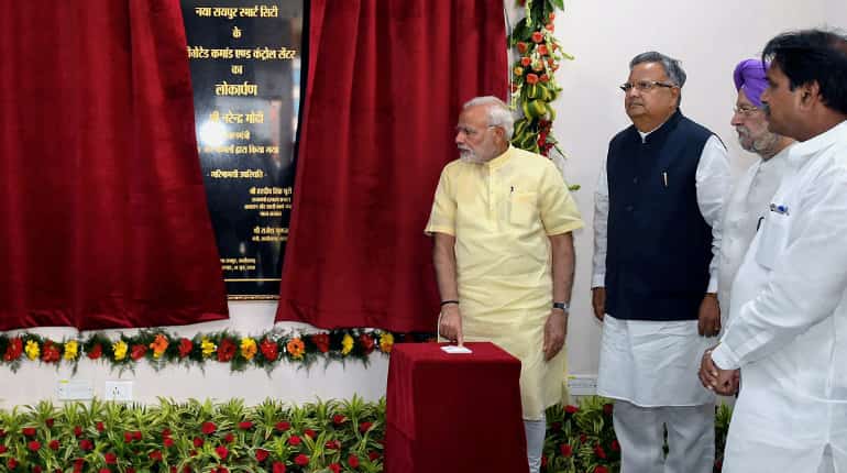 PM Modi inaugurates Bhilai Steel Plant's extension in Chhattisgarh PM Modi inaugurates Bhilai Steel Plant's extension in Chhattisgarh