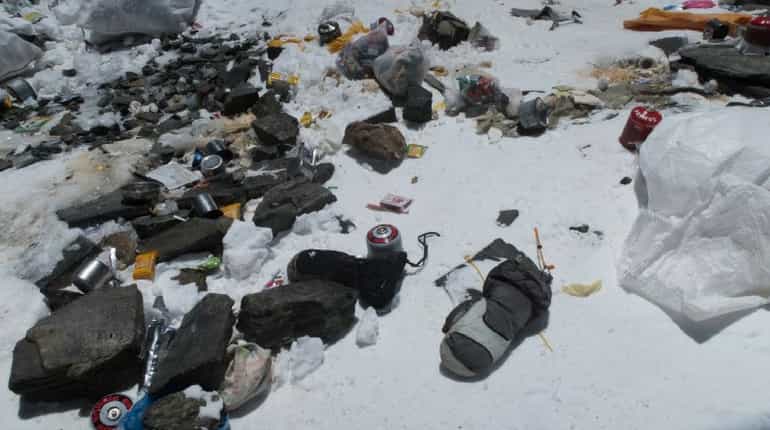 'The mountain is carrying tonnes of waste'