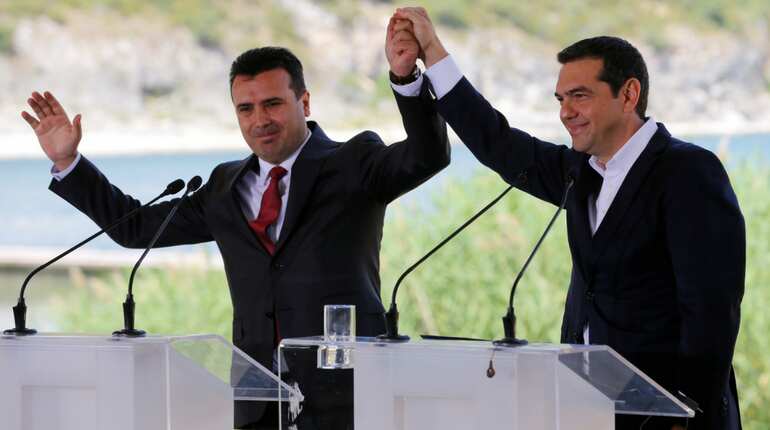 Historic deal signed between Greece, Macedonia to change ex-Yugoslav republic's name