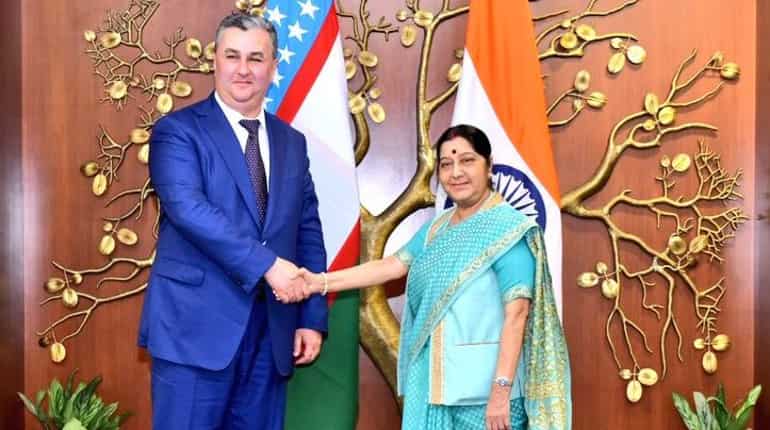 Swaraj holds talks with Uzbekistan's Deputy PM on ways to boost ties