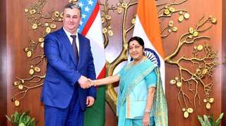 Swaraj holds talks with Uzbekistan's Deputy PM on ways to boost ties