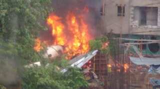 Video: Chartered plane crashes into Mumbai under-construction building, 5 dead