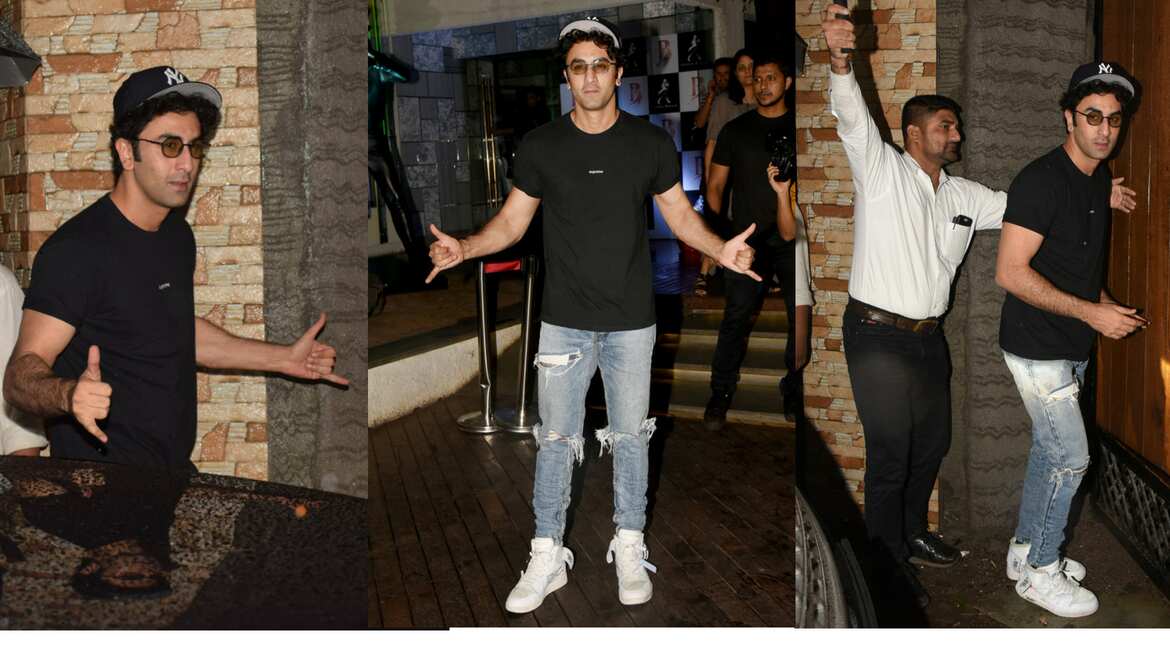 The lead actor Ranbir Kapoor at 'Sanju' success bash