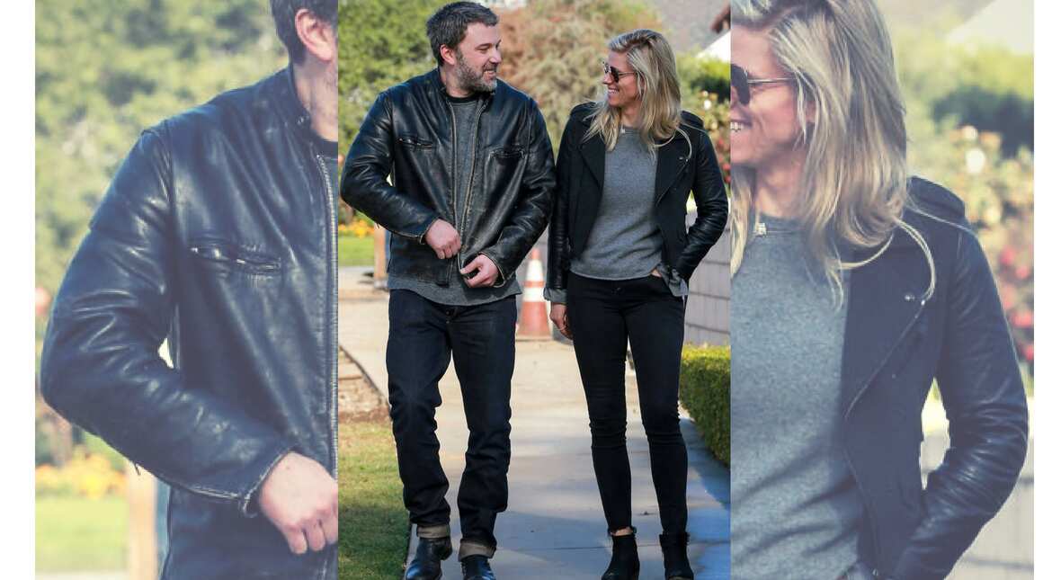 Ben Affleck and Lindsay Shookus pairing in black