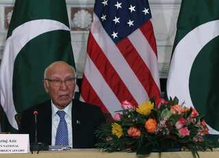 Pakistan only hurdle to Indian hegemony in South Asia: Sartaj Aziz