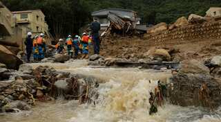 At least six dead as record-breaking rains cause landslides in southwestern Japan