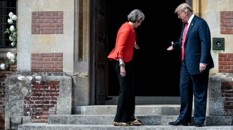 Trump says Britain's May a 'tremendous help' in pursuit of nuclear-free North Korea