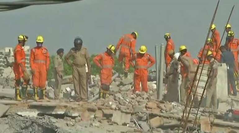 NDRF teams carry out search and rescue operations