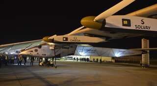 Solar plane lands in Spain after three-day Atlantic crossing