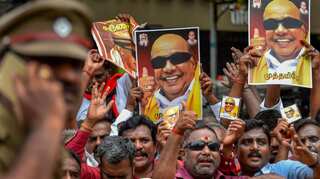 Karunanidhi will be fourth leader to be buried at Chennai's Marina beach