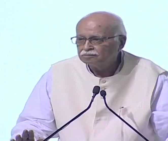 Never thought I would have to address a meeting without Atalji: LK Advani