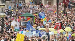 Thousands take to London's streets for annual gay pride parade